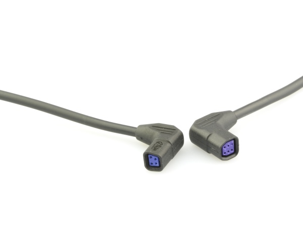 Angled plug connectors